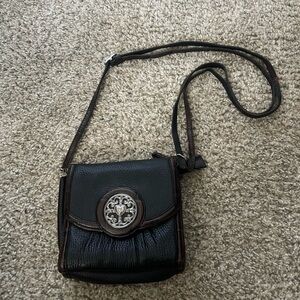 Brighton Black and Brown Crossbody Bag